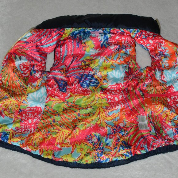 Lilly Pullitzer Allie Packable Midnight Puffer Down Feather Filled Vest XS - Picture 6 of 8